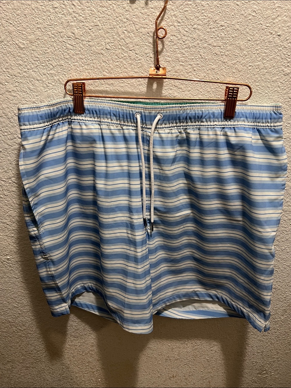 Bonobos Light Blue and White Striped Shorts